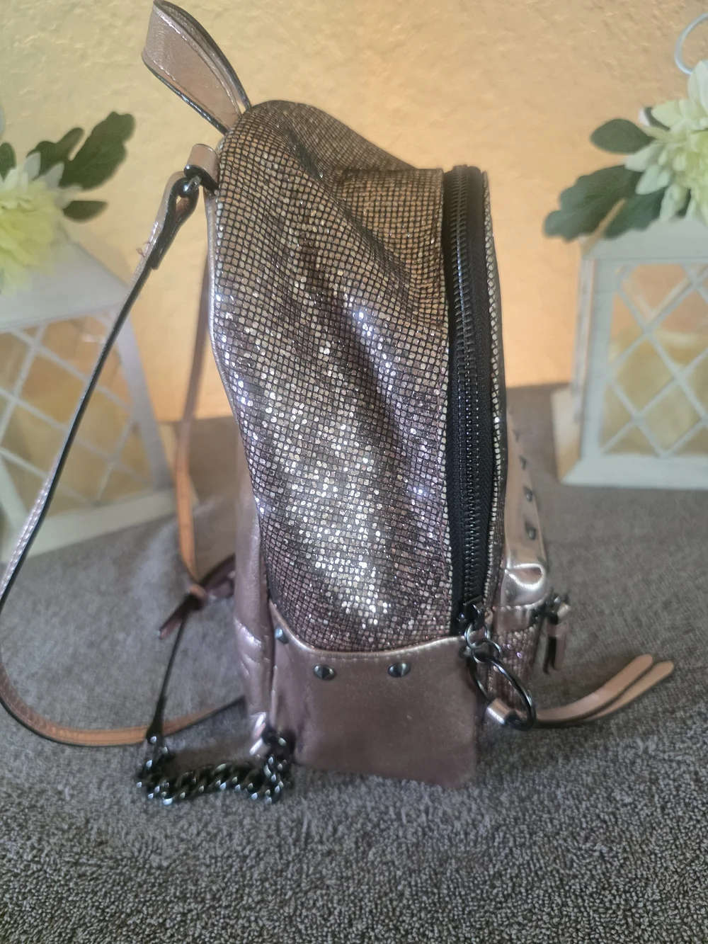 Victoria's Secret Sparkling Pink Mini Backpack - Fashion Handbag